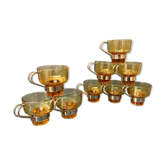 9 vintage espresso cups italy