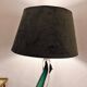 Vintage lampe val saint lambert en cristal vert