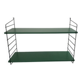 Wall shelf unit in blue from the 70s