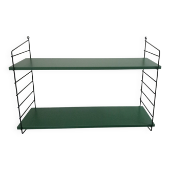 Wall shelf unit in blue from the 70s