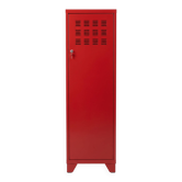 Tour métal rouge style industriel