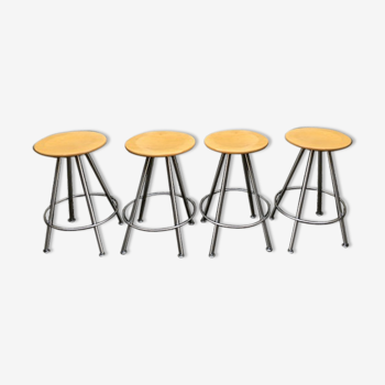 Lot of 4 Bulthaup bar stools - Hocker "Duktus"