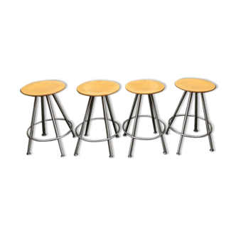 Lot of 4 Bulthaup bar stools - Hocker "Duktus"