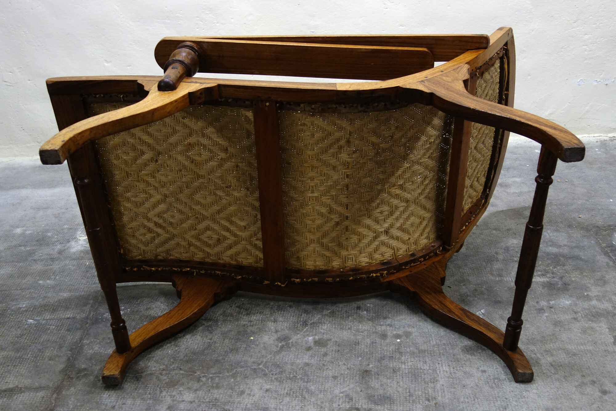 Former colonial armchair of planter late 19th century