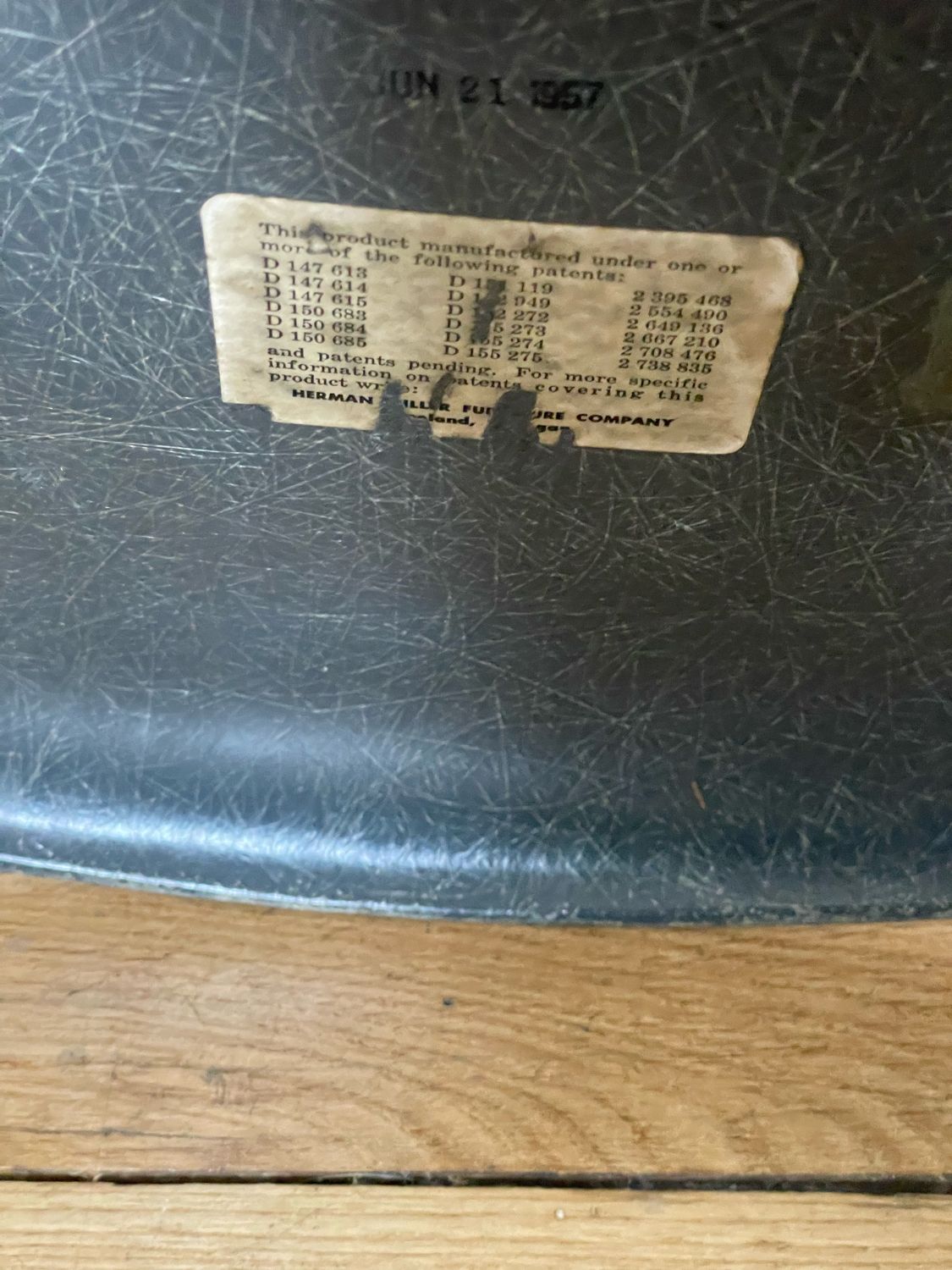 Pair of DSW chairs by Charles and Ray Eames, Herman Miller edition