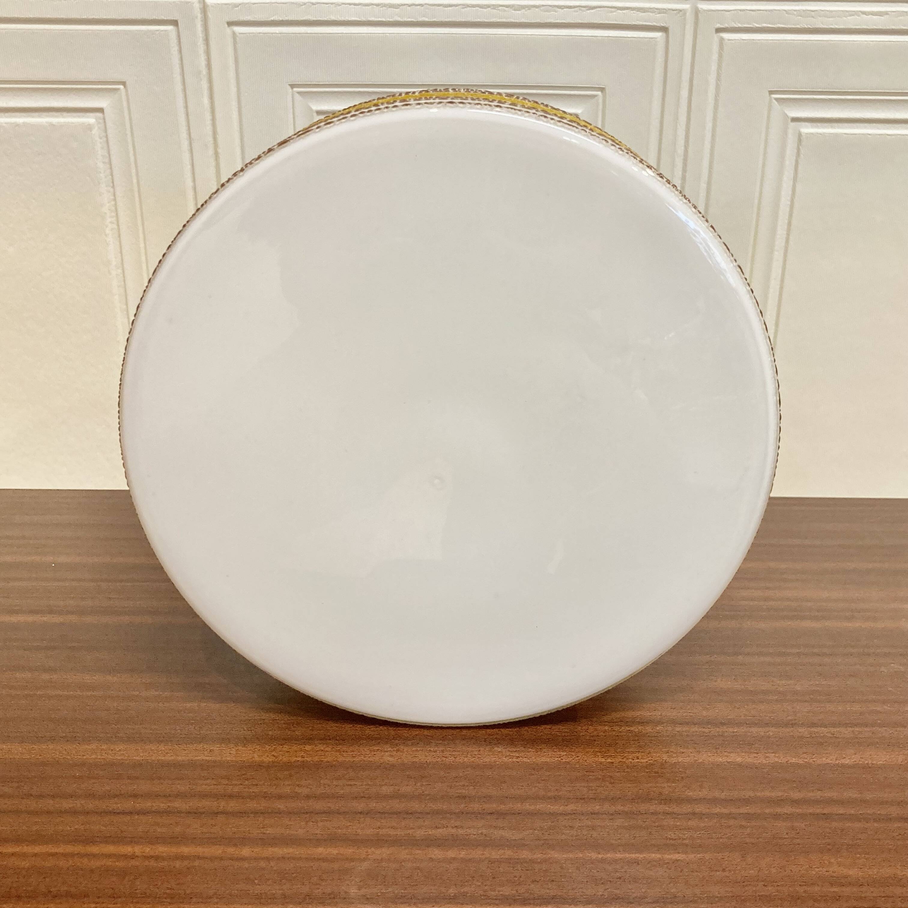 LARGE GLASS WALL LIGHT SCANDINAVIAN DESIGN 1950.