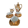 Tea pot serving milk jug golden porcelain Bavaria vintage