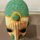 African beaded head