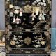 Chinoiserie style furniture. Mother-of-pearl, steatite, jade marquetry.