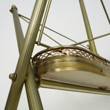 Neoclassical Baroque Folding Magazine Rack in Gilded Metal. 1950s