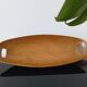 Vintage wooden plate by Aldo Tura for Macabo Italy