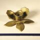 Brass flower candle holder