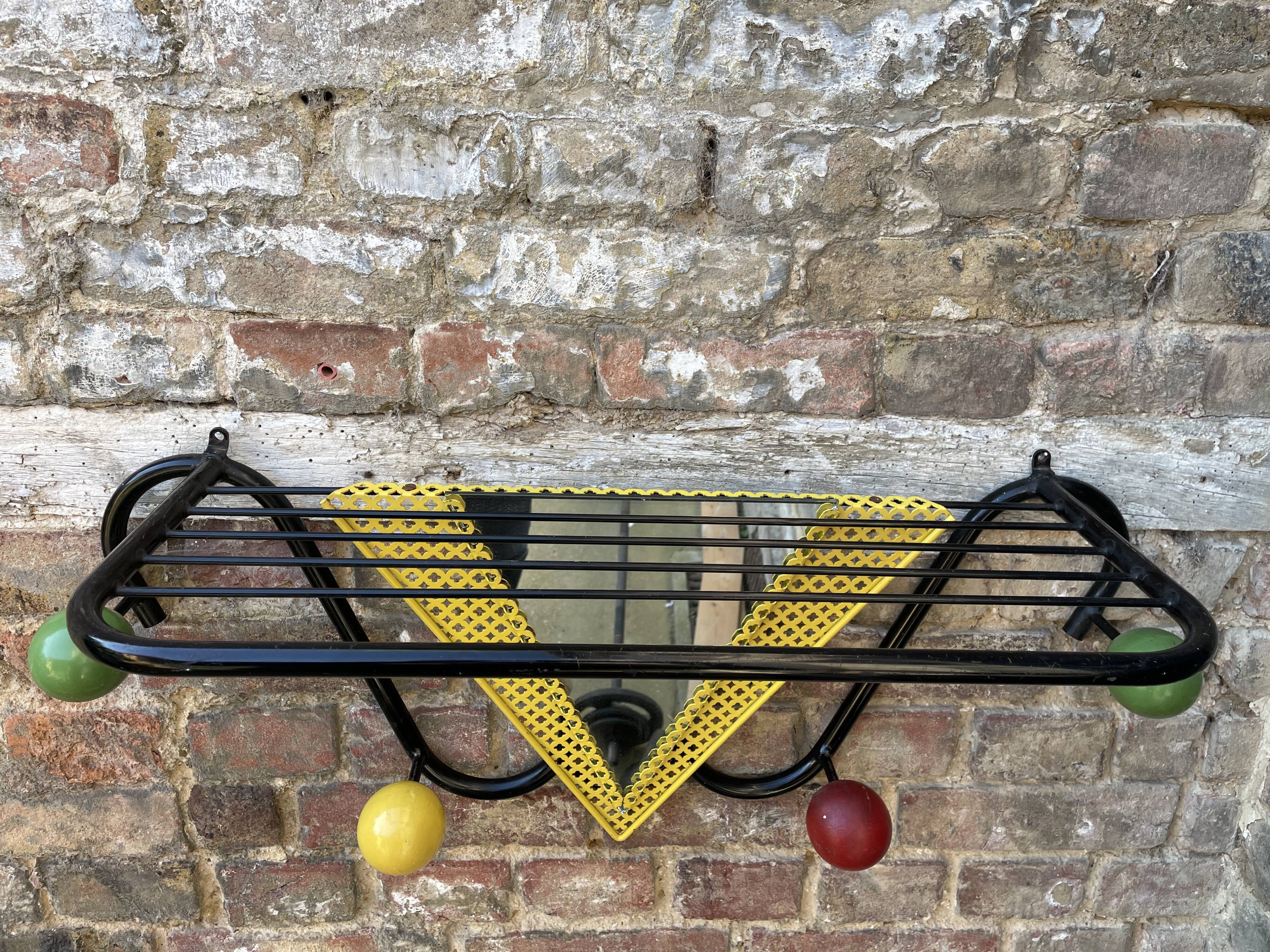 Wall coat rack circa 1960
