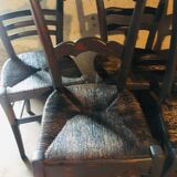 Lot de 7 chaises bistrot moustache
