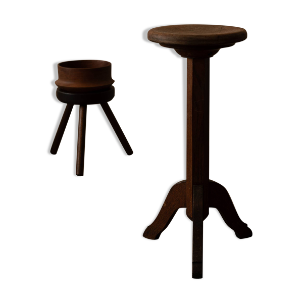 Support de plante sur pied en bois vintage — Beyit
