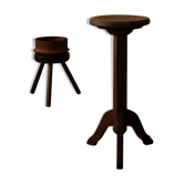 Support de plante sur pied en bois vintage