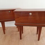 Pair of vintage bedside tables