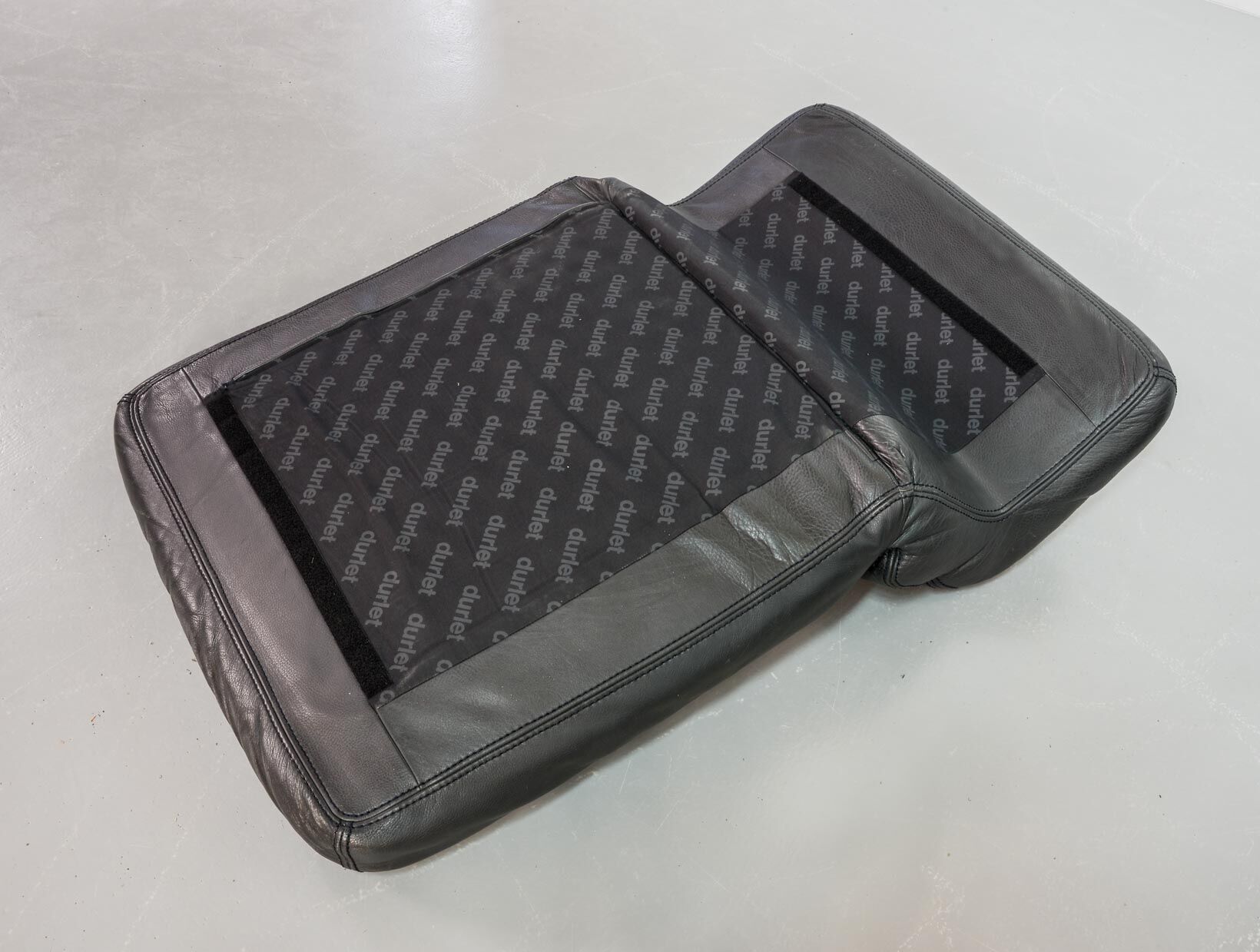 Durlet 'Jeep' Modular Sofa in Anthracite Grey Leather, Belgium 1970s