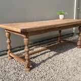 Extendable stripped farmhouse table 300 cm
