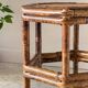 Table basse en bambou vintage