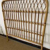 Vintage bamboo and rattan headboard