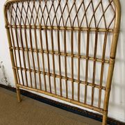 Vintage bamboo and rattan headboard
