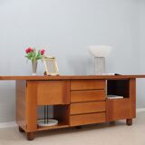 Vintage walnut sideboard Mobil Girgi 1970s