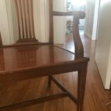 Mahogany banquette canapé in Hepplewhite style