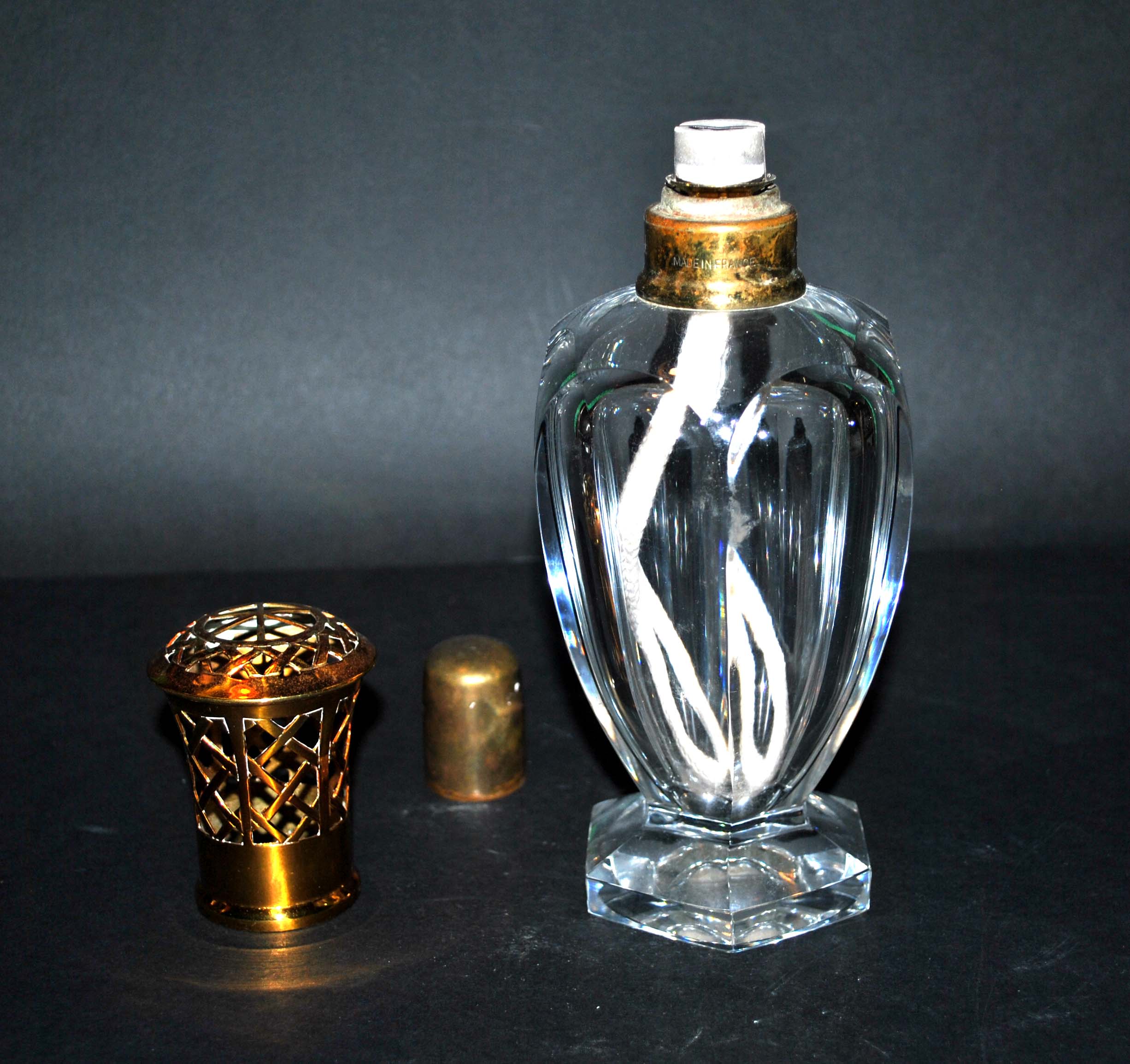 Berger lamp in crystal of BACCARAT Model Amphora signed 20cm