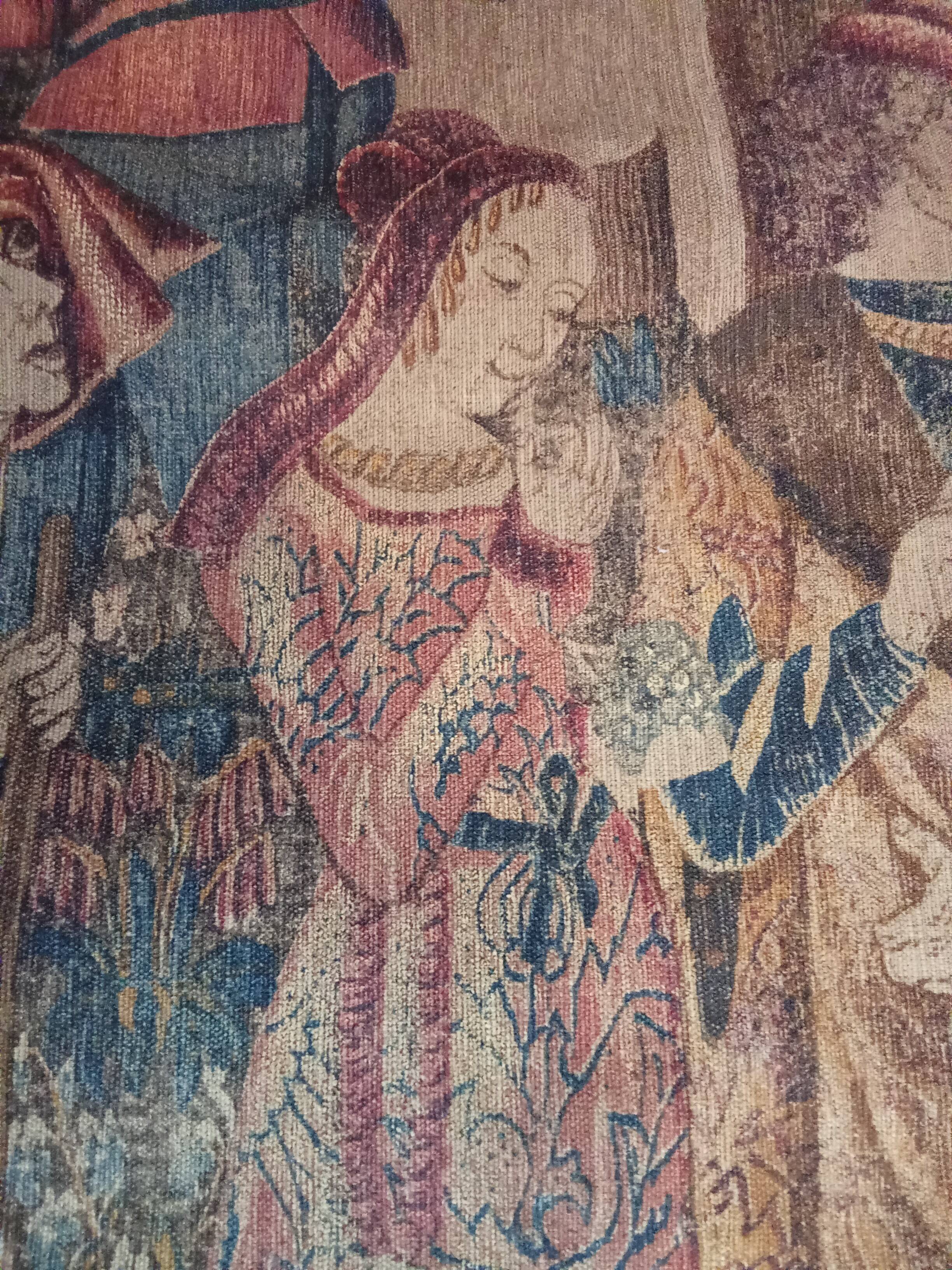 Ancienne grande tapisserie les vendanges atelier Rambouillet