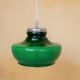 Vintage green glass suspension