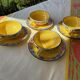 Lunches or chocolate cups, antique, earthenware from Provence