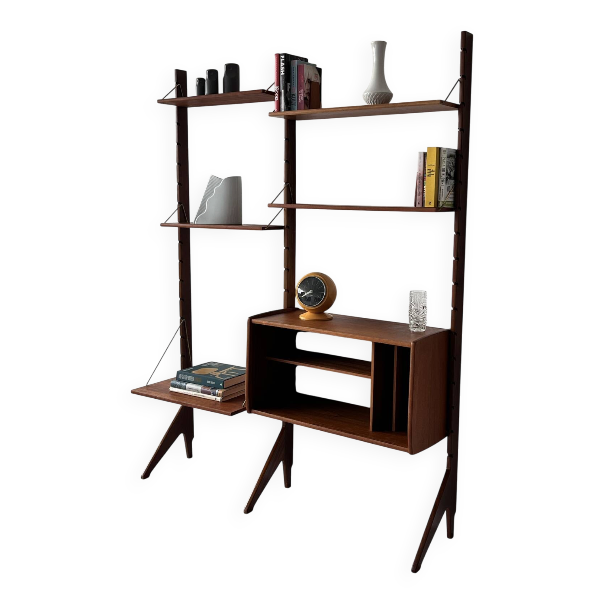 Scandinavian Bookcase, John Texmon, Mid century, Norway