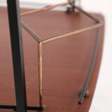 MId-Century Teak Bar Trolley with Bottle Holder, Italy 1960s