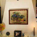 Watercolor still life fruits