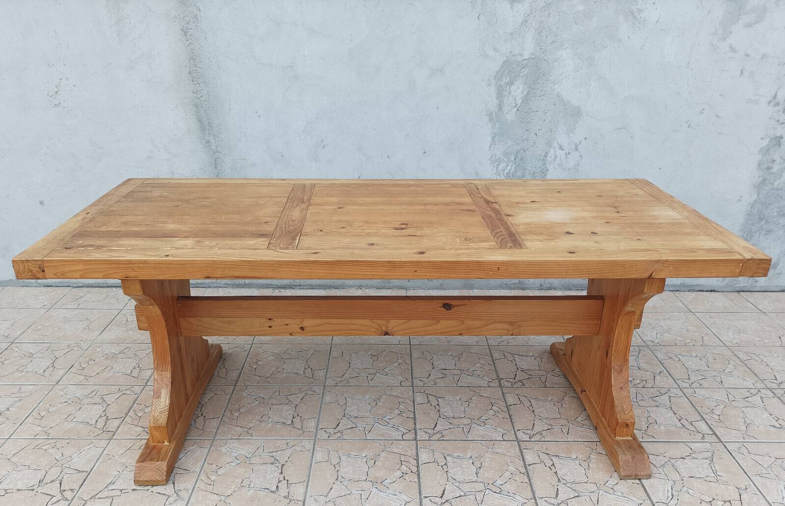 Solid pine farmhouse table