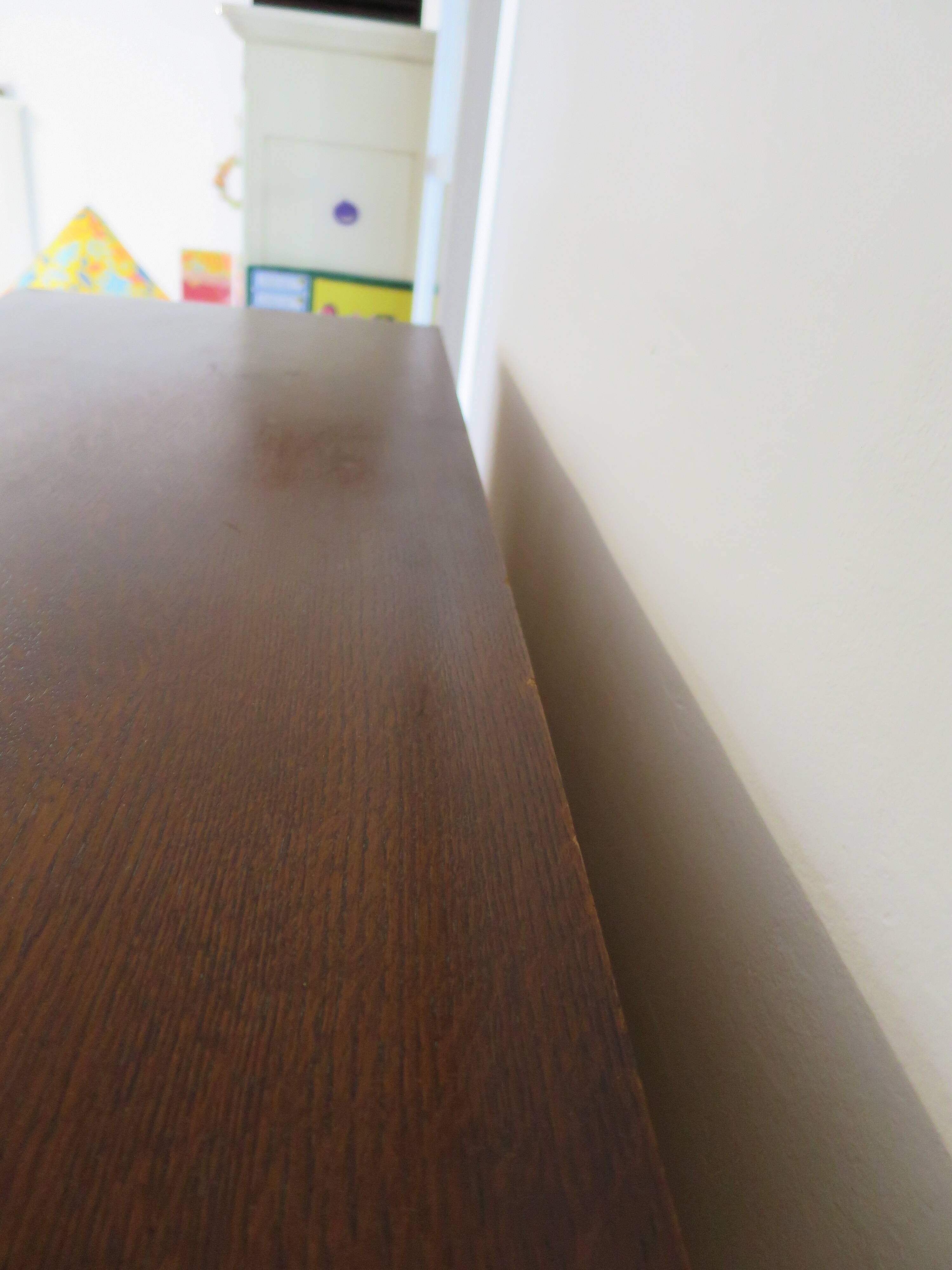 Double curtain cabinet - notary furniture - solid wood - 1970 - industrial style