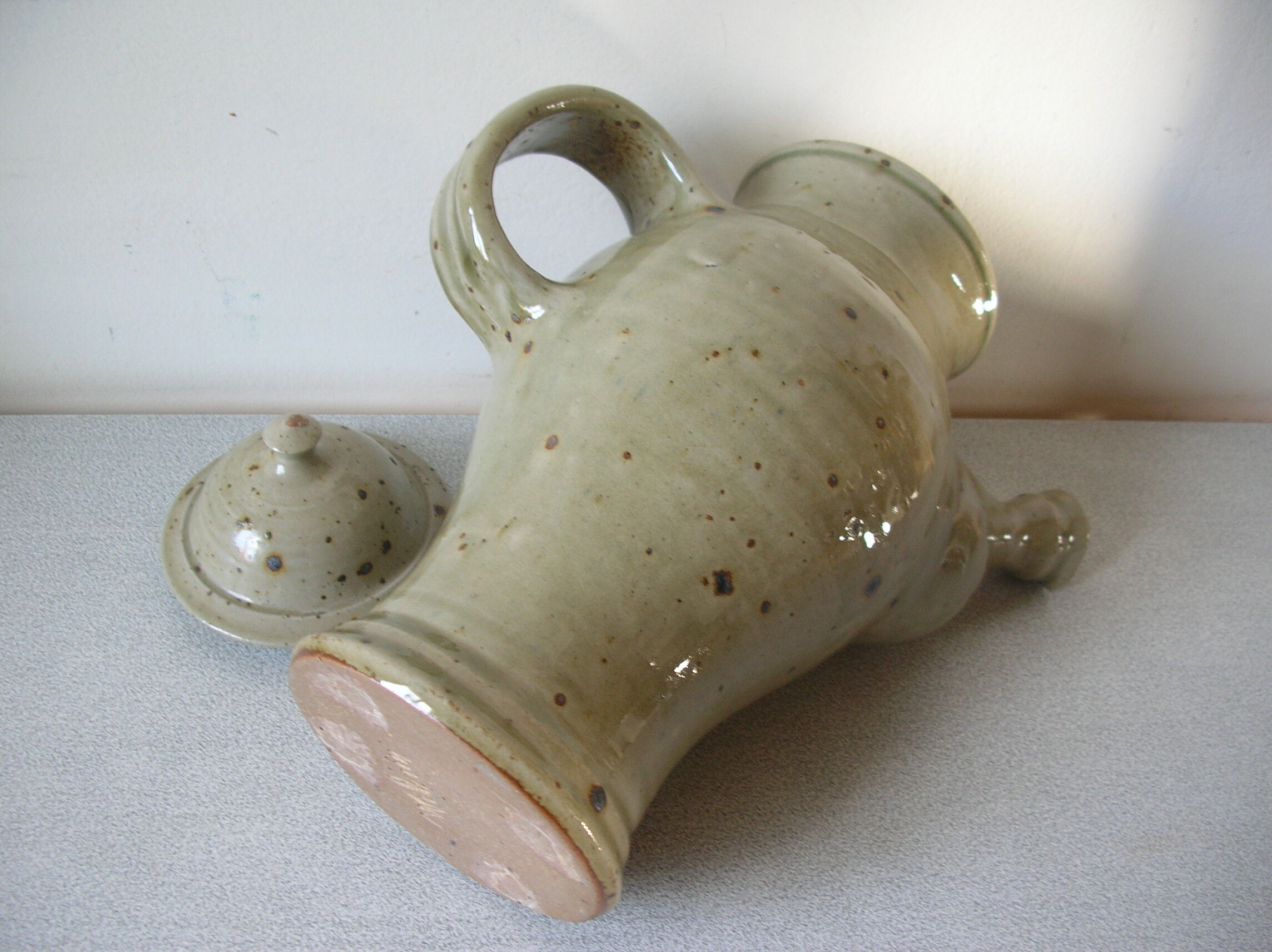 Cafetière en grès signé Jacques Vilain déco cuisine campagne champêtre