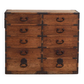 Small antique chest of drawers – Meiji/Taishō period (c. 1890-1926) #90