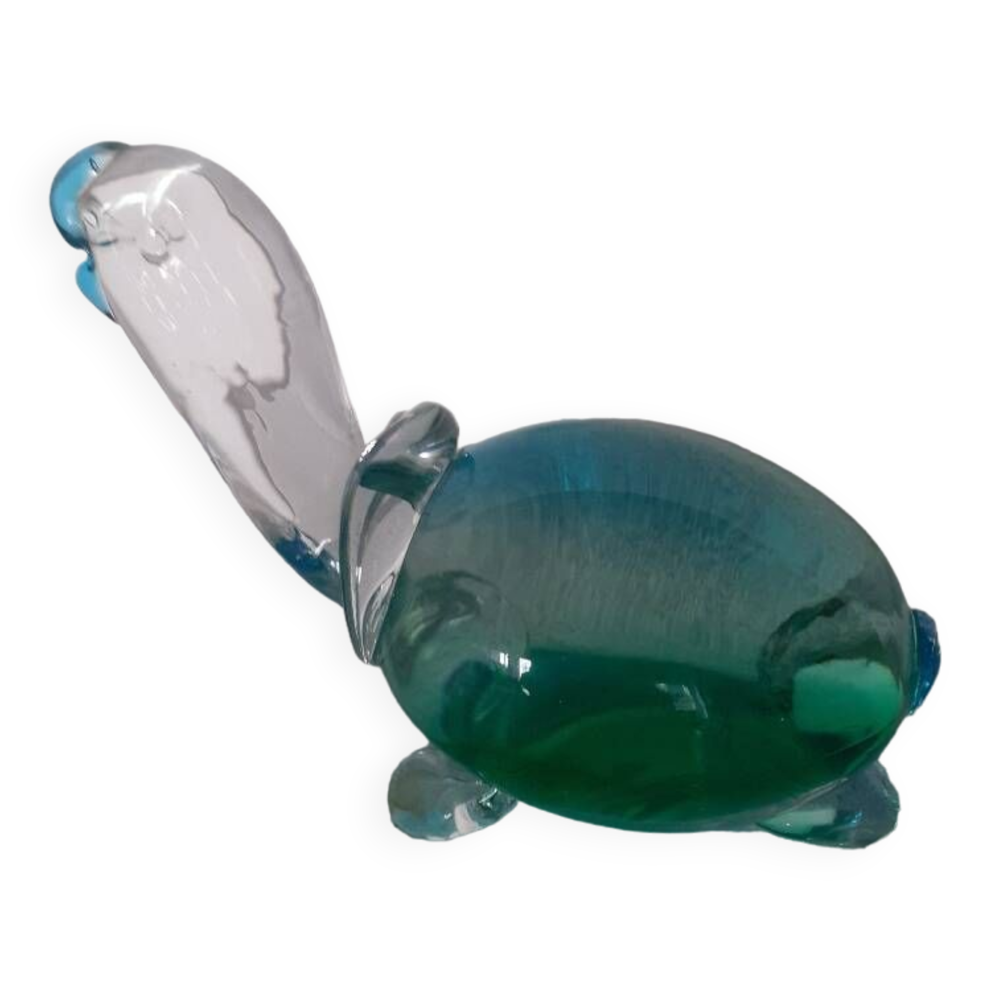 Paperweight Murano glass turtle signed Nason
