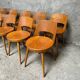 Série de 10 chaises bistrot Baumann modèle Mondor, 1960