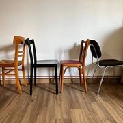 Set of 4 mismatched chairs