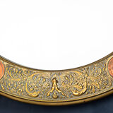 19th century antique round mirror