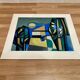 Lithograph signed "Albert Ferenz" Design 1950.