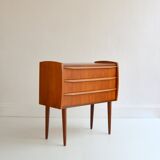 Small chest of drawers Scandinavian teak 1960 vintage
