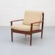 Fauteuil danois PJ56 par Grete Jalk pour Poul Jeppesen années 1960.