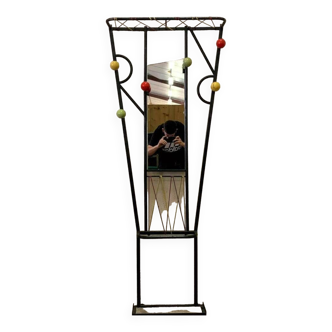 After Roger Feraud Pretty Vintage Coat Rack With 6 Hooks In Colored Balls