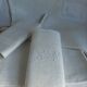 12 antique damask monogrammed napkins, 19th century