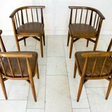 Series of 4 chairs Thonet 1960