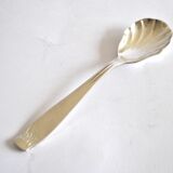 Vintage silver-plated sugar spoon Gulden Alsace shell design 15cm